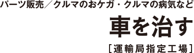 車を治す